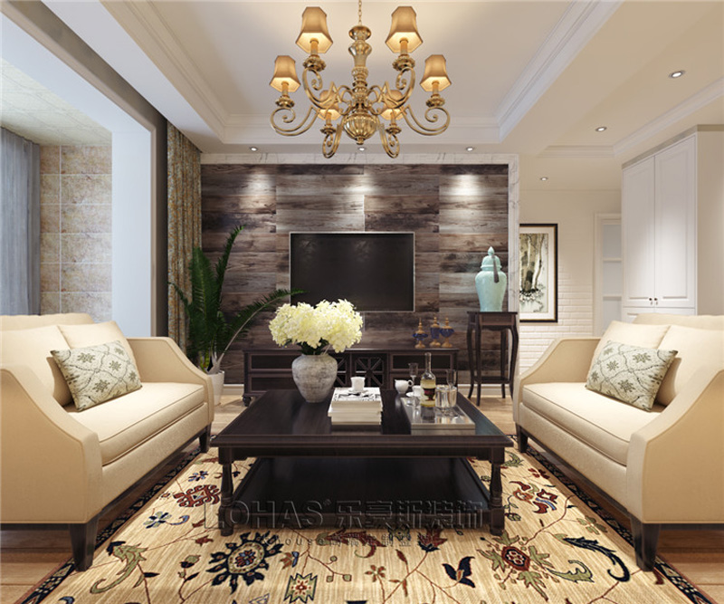 東盛紫御府美式裝修效果圖