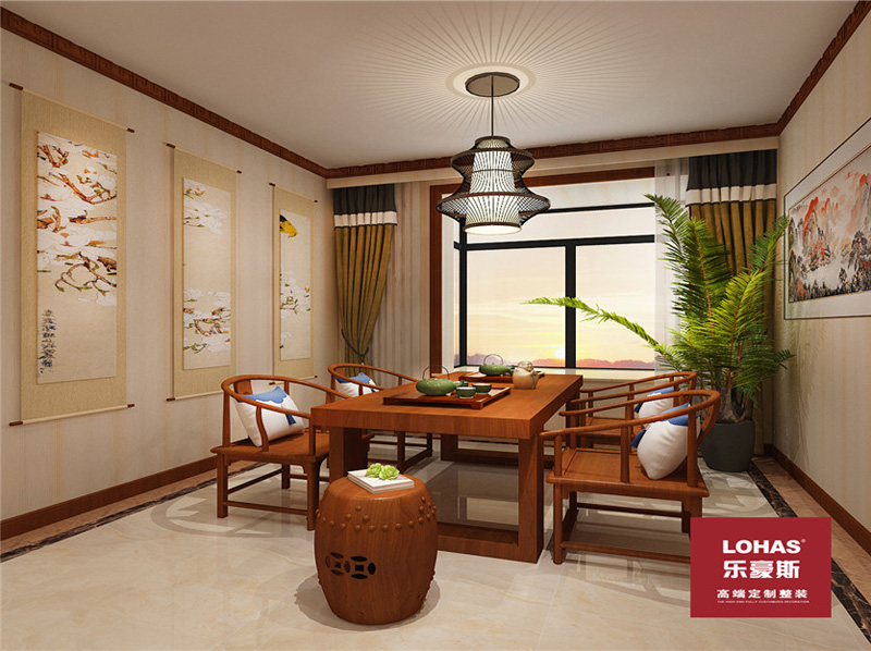 瀚唐200平中式裝修