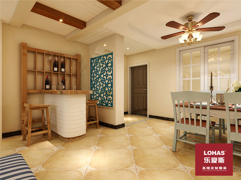 雍和曼城120平地中海風(fēng)格