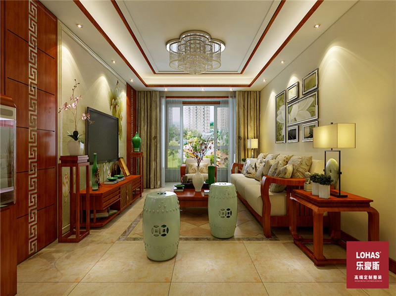 奧北公元新中式裝修效果圖