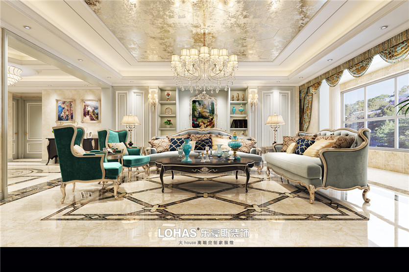 建投十號院300平歐式效果圖