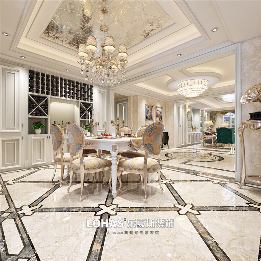 建投十號院300平歐式效果圖