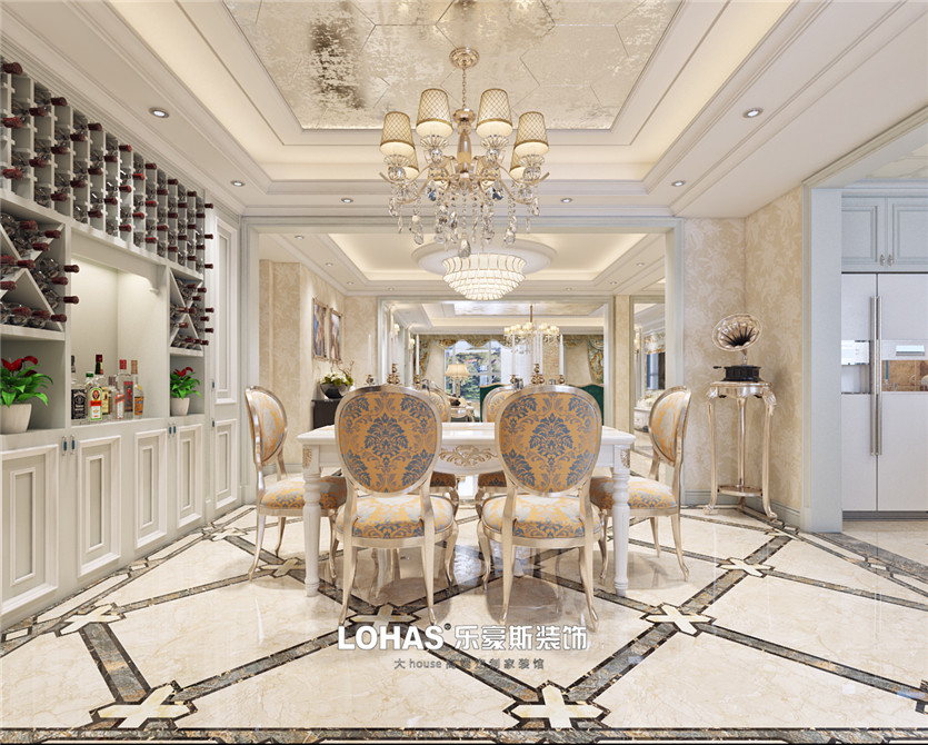 建投十號院300平歐式效果圖