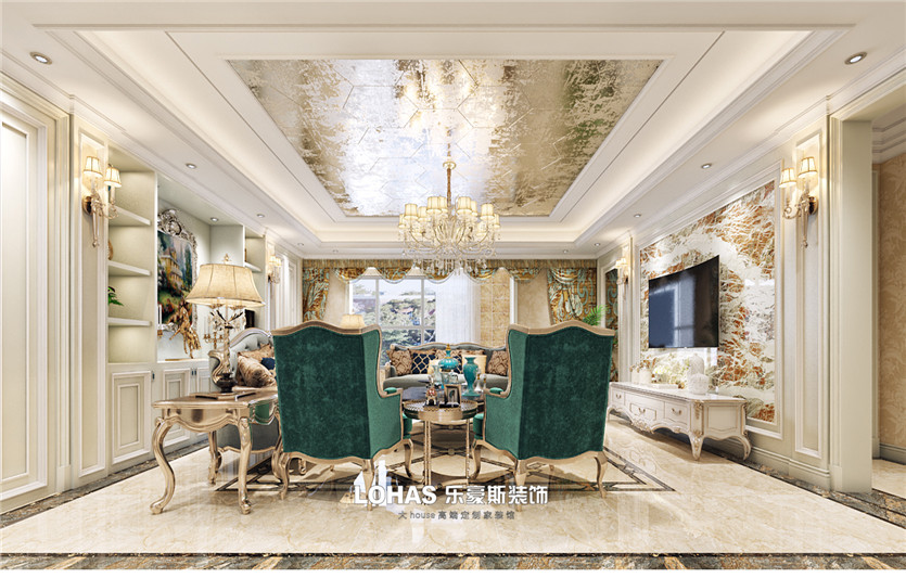 建投十號院300平歐式效果圖