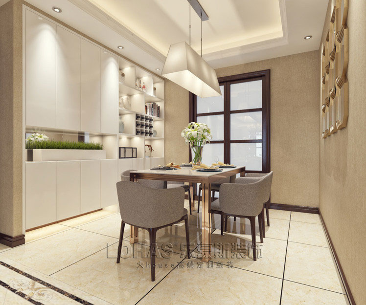 碧景園140平米三室二廳平簡約風(fēng)格裝修效果圖