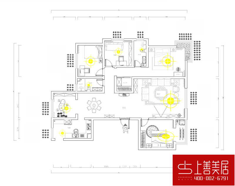 綠朗時光170平四室兩廳簡歐風(fēng)格裝修效果圖 綠朗時光170平四室兩廳簡歐風(fēng)格裝修效果圖