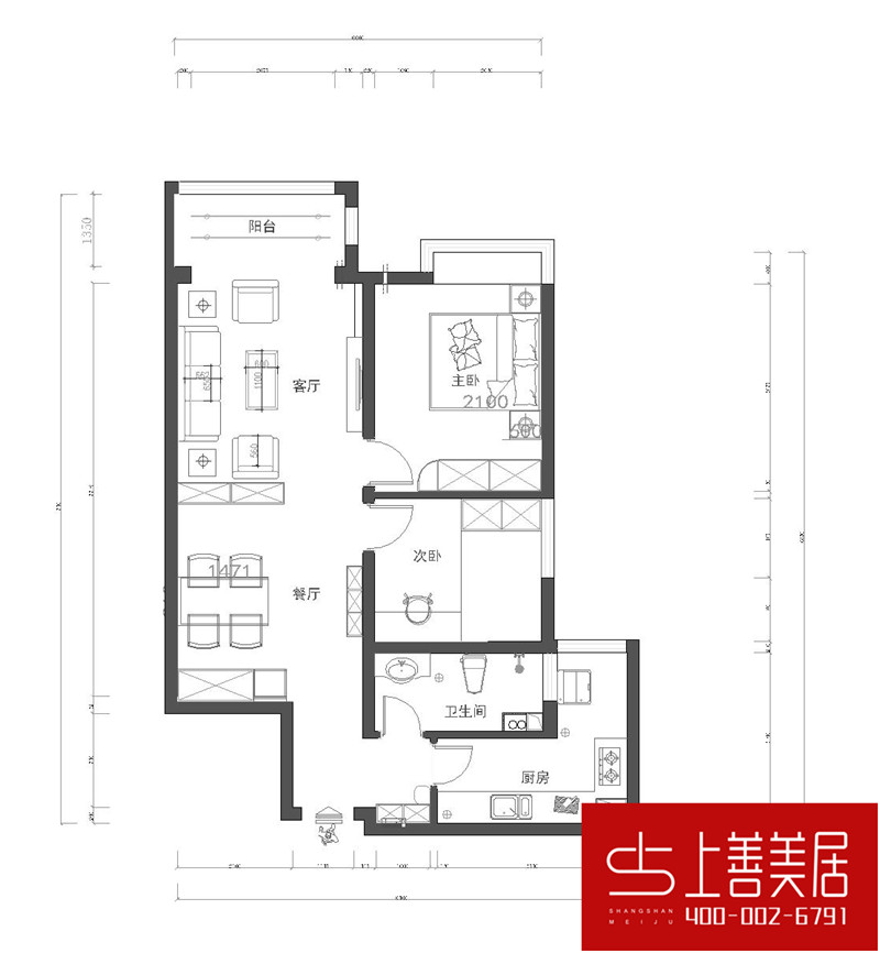 瑞府90平兩室兩廳簡歐風(fēng)格裝修效果圖 瑞府90平兩室兩廳簡歐風(fēng)格裝修效果圖
