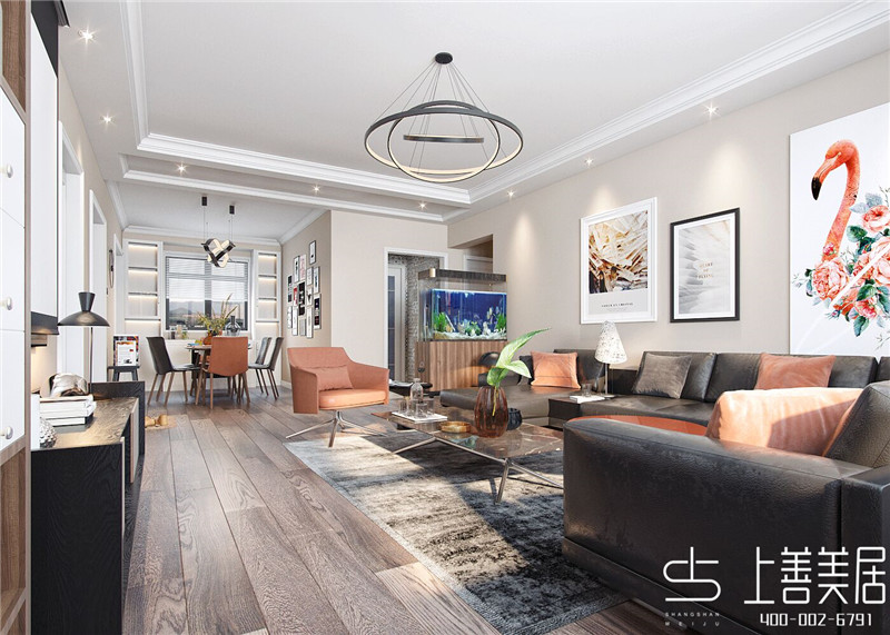 皓順壹號院120平現(xiàn)代簡約