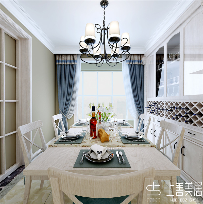 天山熙湖瀾岸/150平/美式風(fēng)格