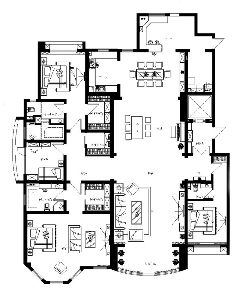 天陽御瓏灣/380平/美式工業(yè)風混搭