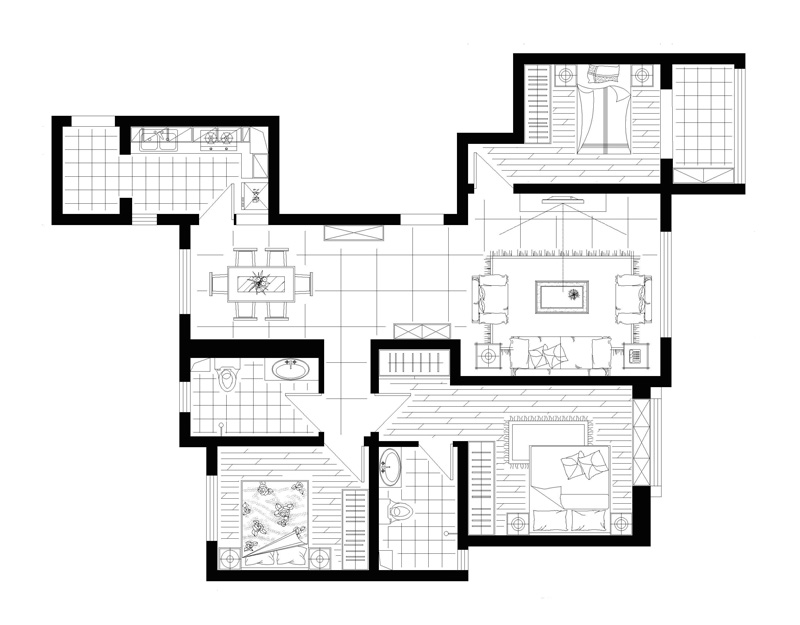世爵公館120平現(xiàn)代簡約風(fēng)格