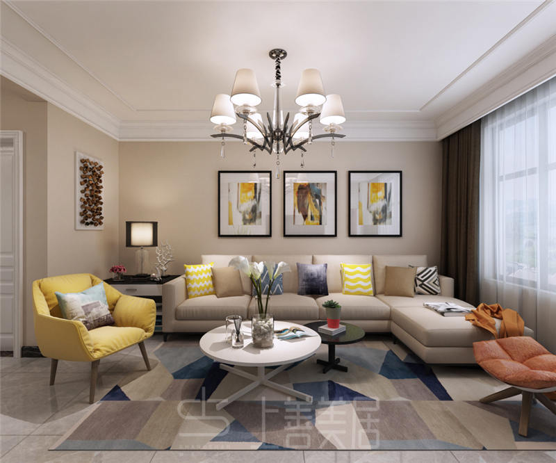 榮盛城87平現(xiàn)代簡約