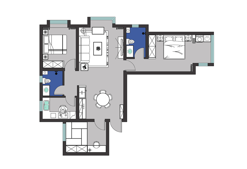 榮盛城114平簡美