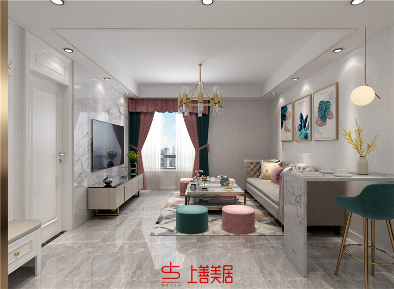 天河悅城/118㎡/現(xiàn)代輕奢