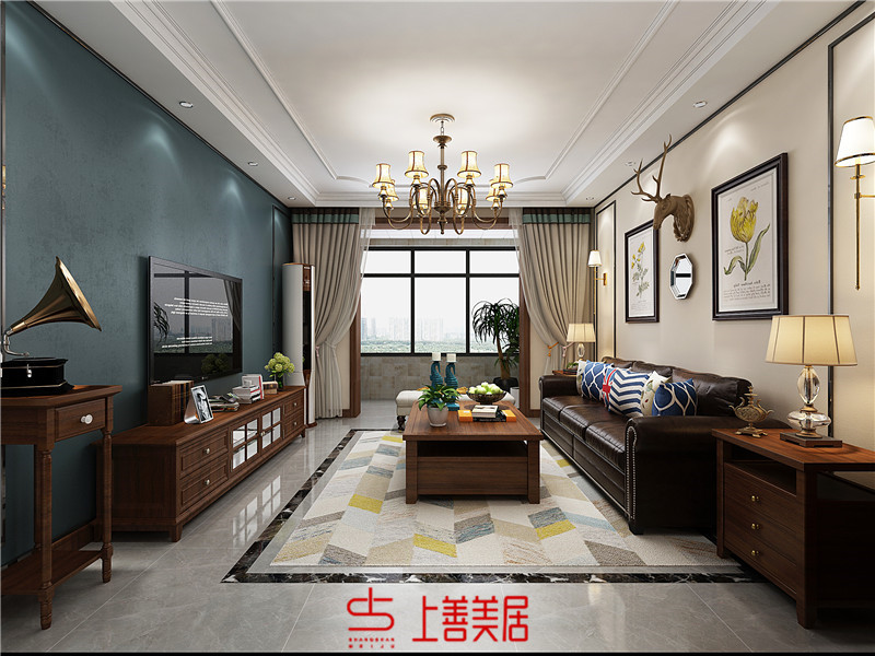 天河悅城/100㎡/美式