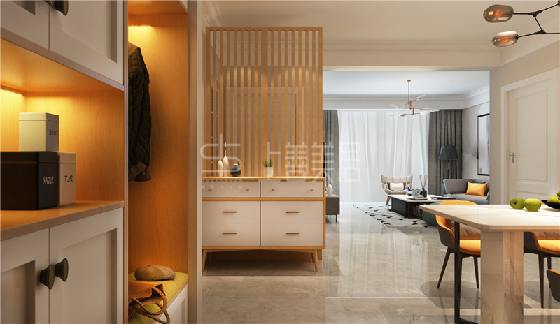 盛邦大都會/80平/簡約原木風(fēng)格