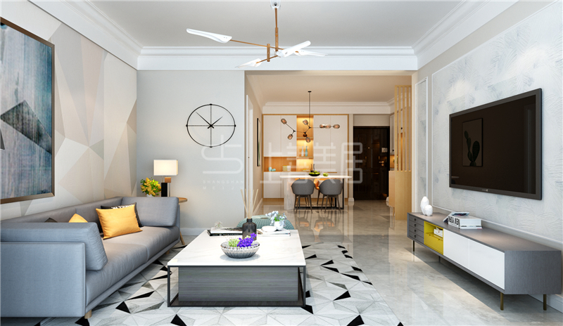 盛邦大都會/80平/簡約原木風(fēng)格