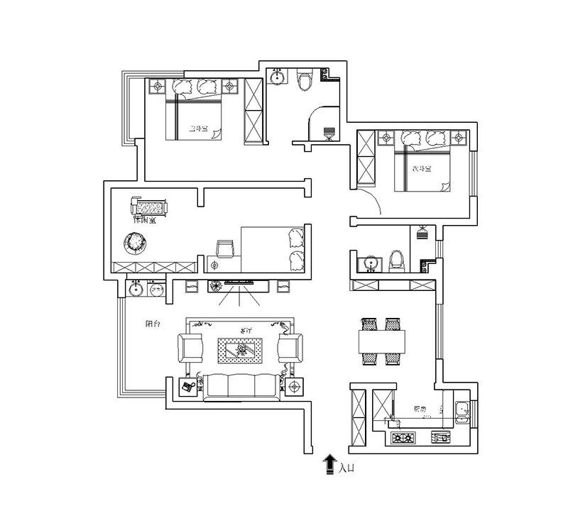 天河悅城/138平/現(xiàn)代風格