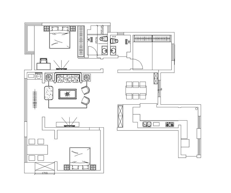 天河悅城/168平/新中式