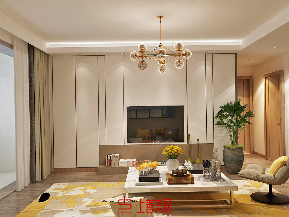 玫瑰灣110平現(xiàn)代簡約