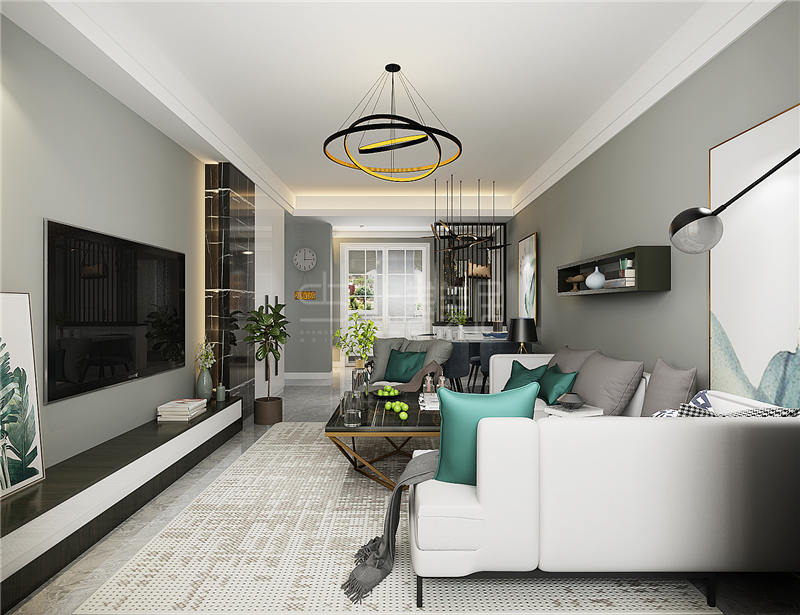 保利拉菲90平現(xiàn)代輕奢