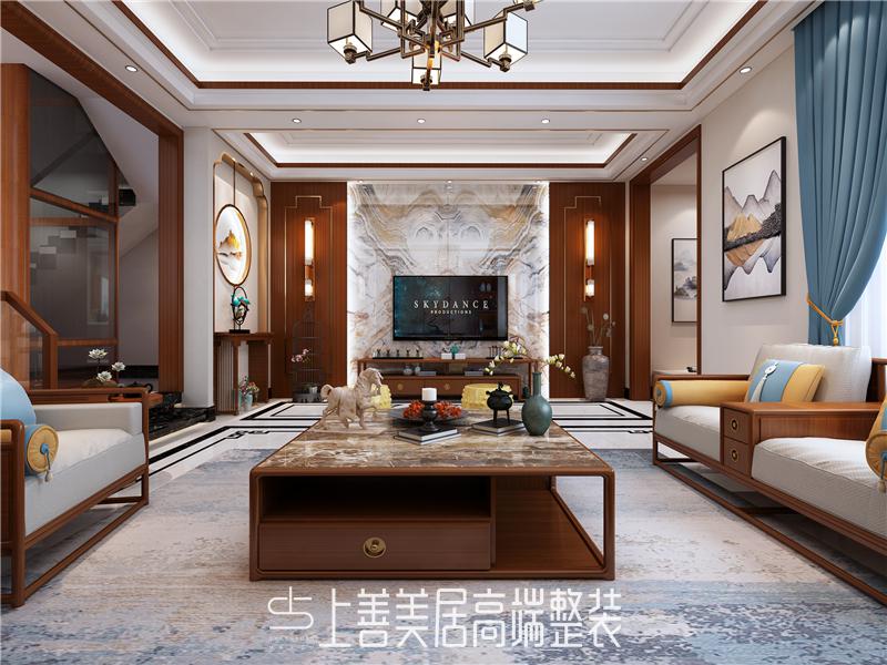 原河名墅450平米裝修效果圖