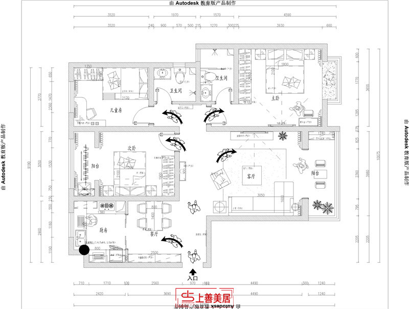 博雅盛世/135㎡/輕奢