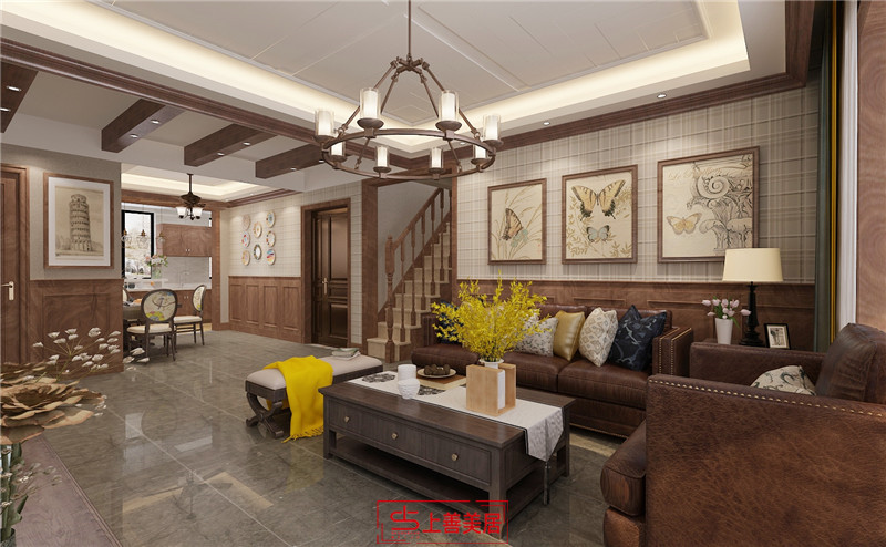 眾美鳳凰府/128㎡/美式鄉(xiāng)村