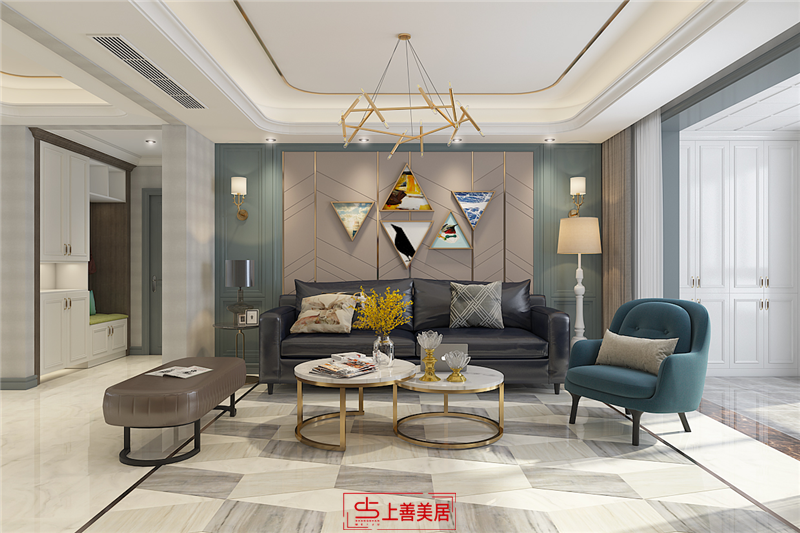 榮盛城/三室兩廳/140㎡裝修效果圖