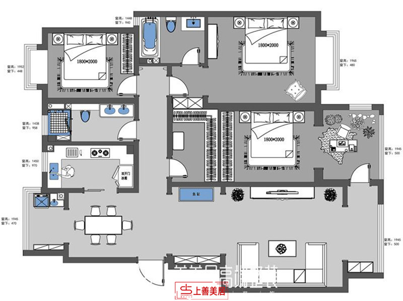 北城國(guó)際/148㎡/現(xiàn)代