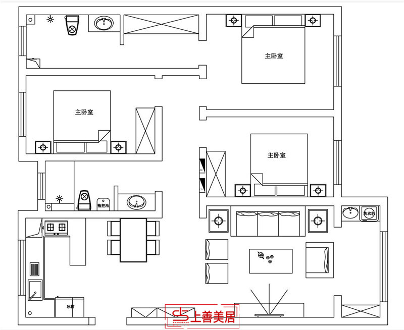 維多利亞/135㎡/簡(jiǎn)中