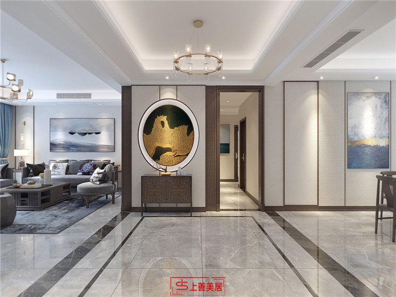 石家莊鑫界王府200㎡新中式裝修效果圖