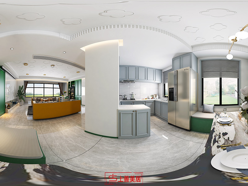 金輝優(yōu)步大道143平簡(jiǎn)美風(fēng)格廚房