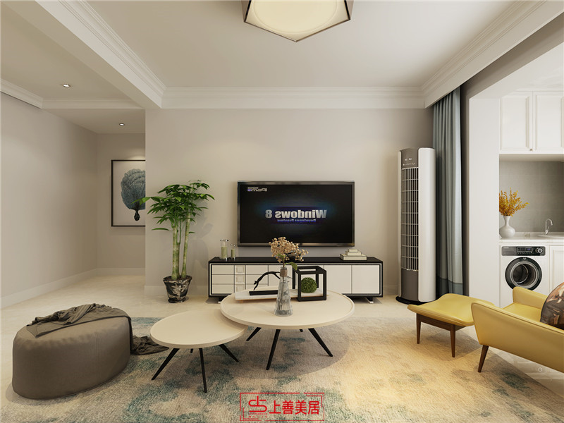 榮盛城130平現(xiàn)代風格裝修效果圖