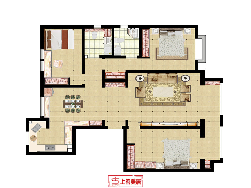 天功頌園/150㎡/現(xiàn)代風格