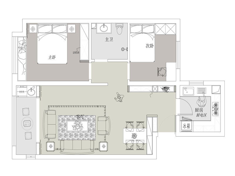 國赫天著/96㎡/現(xiàn)代