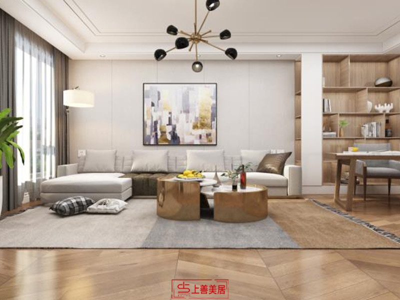 金元小區(qū)140平現(xiàn)代風格沙發(fā)墻1