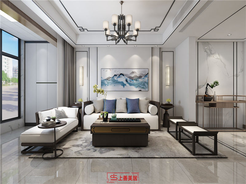 融創(chuàng)中心155平中式風(fēng)格沙發(fā)墻