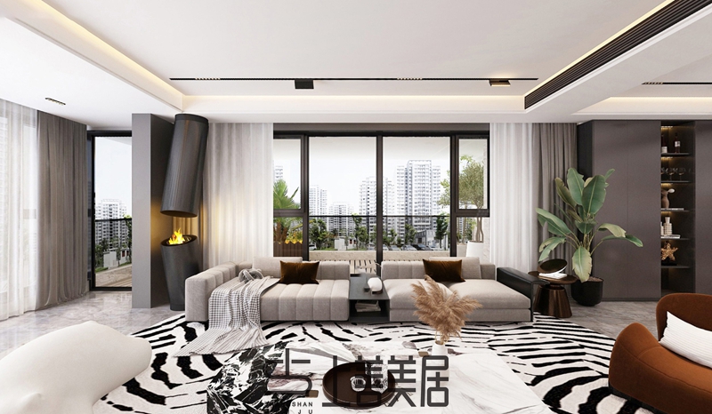 瑞凝府211㎡四室兩廳裝修設(shè)計(jì)