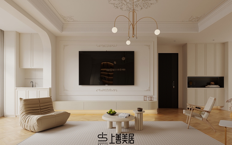 欒城林蔭春天170平米法式裝修設(shè)計(jì)