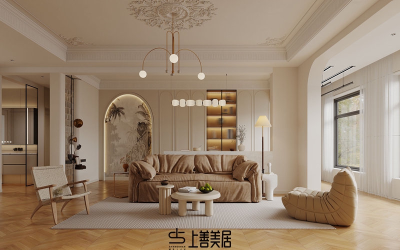 欒城林蔭春天170平米法式裝修設(shè)計