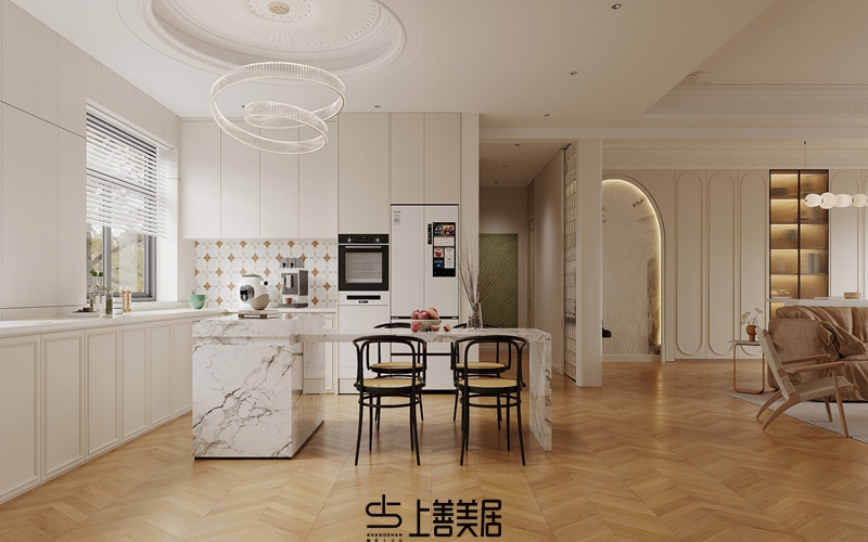 欒城林蔭春天170平米法式裝修設(shè)計