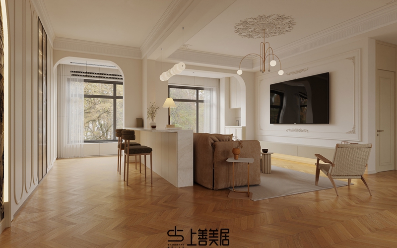 欒城林蔭春天170平米法式裝修設(shè)計