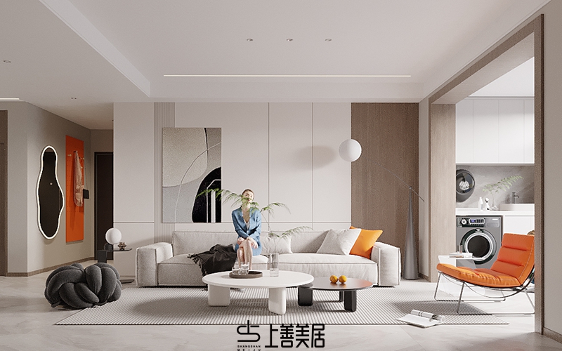 國仕山140㎡現(xiàn)代簡約裝修效果圖