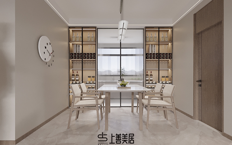 國(guó)仕山140㎡現(xiàn)代簡(jiǎn)約裝修效果圖