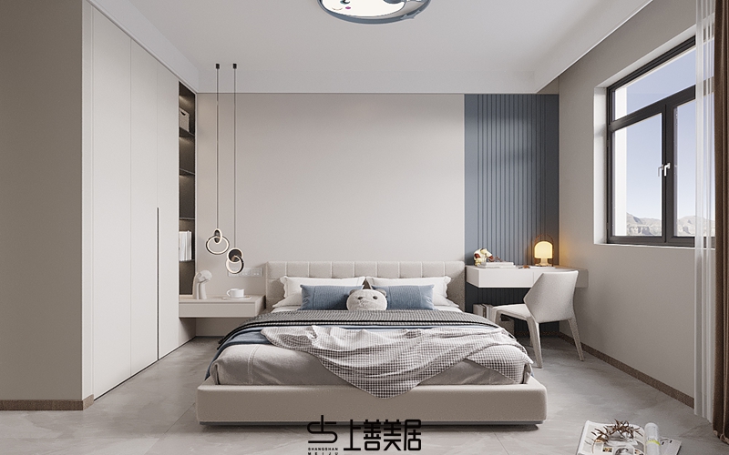 國(guó)仕山140平現(xiàn)代簡(jiǎn)約裝修設(shè)計(jì)04