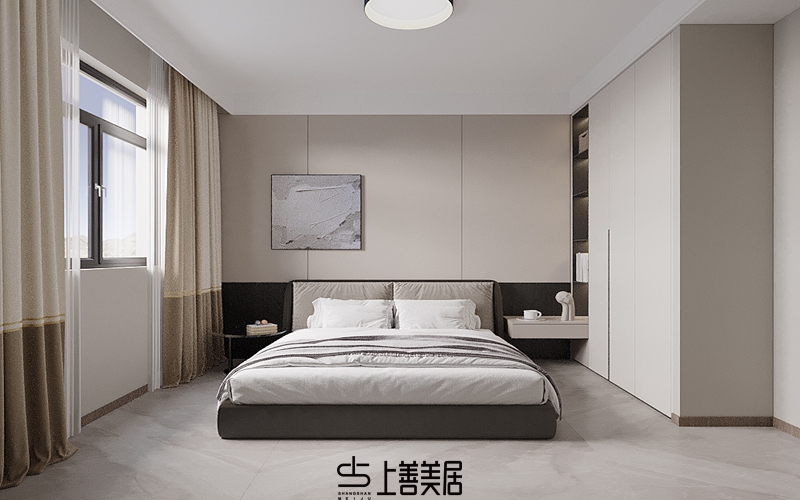 國(guó)仕山140平現(xiàn)代簡(jiǎn)約裝修設(shè)計(jì)06