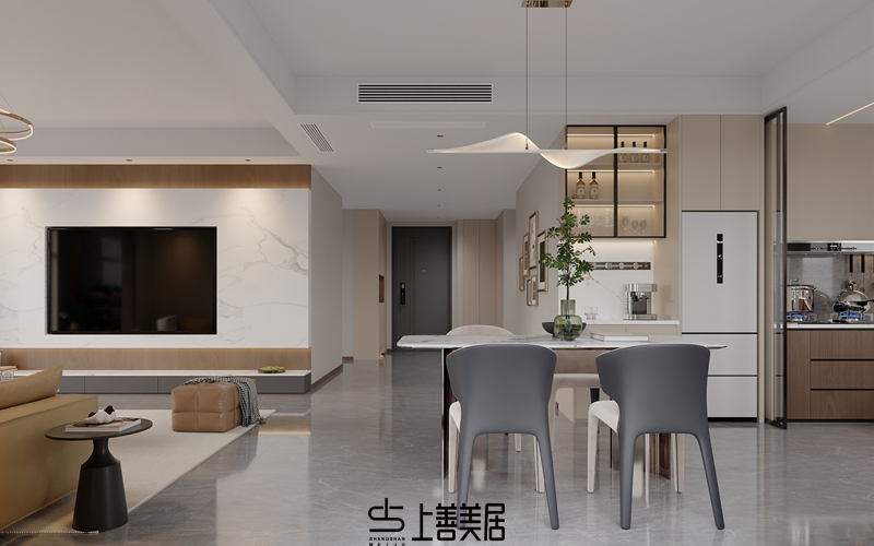 瑞凝府181㎡現(xiàn)代輕奢風格效果圖