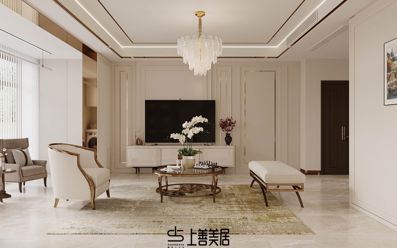 德賢華府160平簡(jiǎn)歐風(fēng)格效果圖