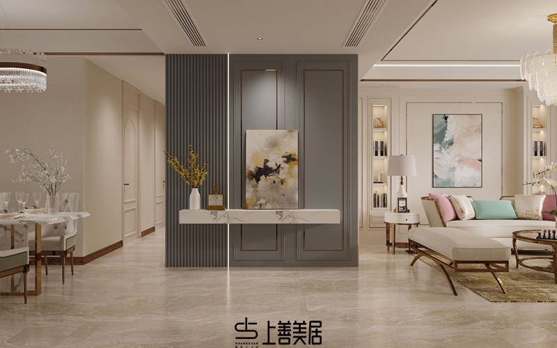 德賢華府160平簡(jiǎn)歐風(fēng)格效果圖